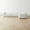 Chale 4-Piece L-Shaped Ivory White Boucle Sectional Sofa