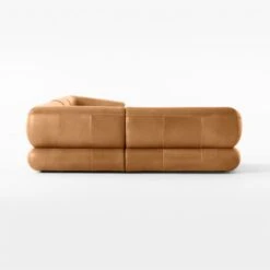 Chale 5-Piece Brown Leather Sectional Sofa 9 Chale 5-Piece Brown Leather Sectional Sofa -Cb2 Sales 2024 Chale5PcSddlLthrSectSDSSS23