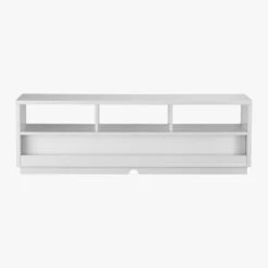 Chill High-Gloss White Media Console 60'' -Cb2 Sales 2024 ChillMediaConsoleAV3F10