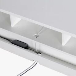 Chill High-Gloss White Media Console 60'' -Cb2 Sales 2024 ChillMediaConsoleAV4F10