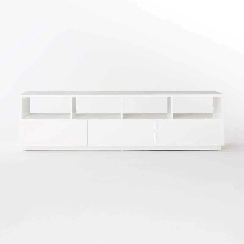 Chill High-Gloss White Media Console 80'' 4 Chill High-Gloss White Media Console 80'' - Image 4