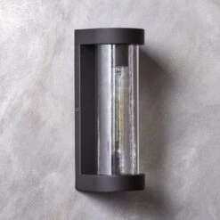 Ciel Textured Glass Wall Sconce Light
