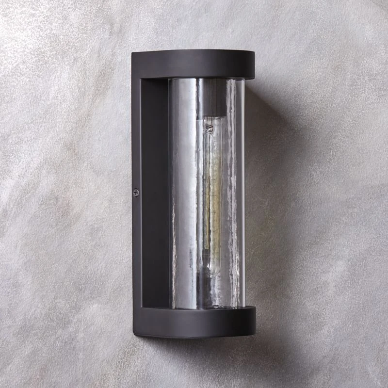 Ciel Textured Glass Wall Sconce Light 1 Ciel Textured Glass Wall Sconce Light