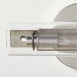 Cilindro Polished Stainless Steel Wall Sconce -Cb2 Sales 2024 CilindroPldSSSconceAVSHF22