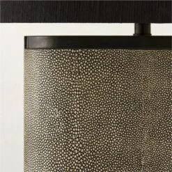 Clair Black Shagreen Table Lamp With Black Shade -Cb2 Sales 2024 ClairBlkShgrnTableLampAVSHS23