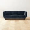 Claude Slate Velvet Sofa