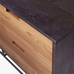 Congo Wood Media Console 65'' -Cb2 Sales 2024 CongoMediaCredenzaLargeAVS17