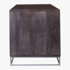 Congo Wood Media Console 65'' -Cb2 Sales 2024 CongoMediaCredenzaLargeSDS17