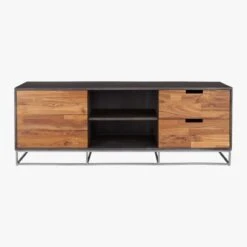 Congo Wood Media Console 56'' -Cb2 Sales 2024 CongoMediaCredenzaS16