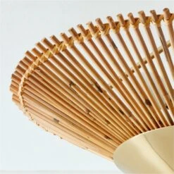 Copa Tiered Natural Rattan Flush Mount Light -Cb2 Sales 2024 CopaTrdNatRttnFlshMountAVSHF22