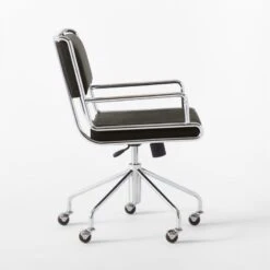 Court Black Vegan Leather Office Chair 11 Court Black Vegan Leather Office Chair -Cb2 Sales 2024 CourtBlackOfficeChairSDSSS22