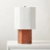 Danielle Red Travertine Table Lamp