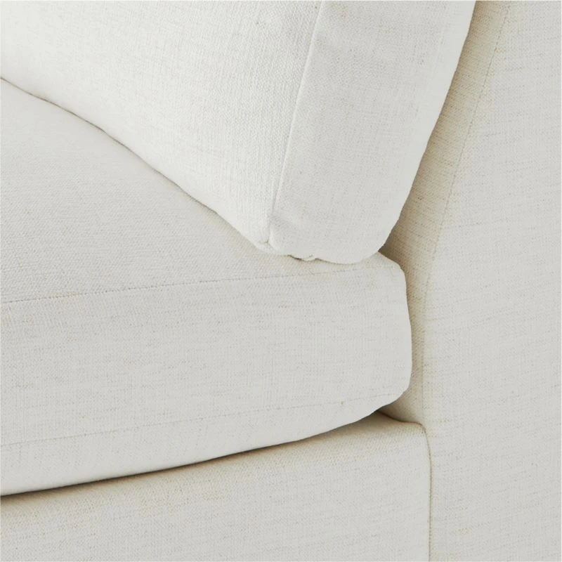 Decker 3-Piece L-Shaped White Performance Fabric Sectional Sofa With Right Arm 6 Decker 3-Piece L-Shaped White Performance Fabric Sectional Sofa With Right Arm - Image 6
