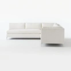 Decker 3-Piece L-Shaped White Performance Fabric Sectional Sofa With Right Arm 8 Decker 3-Piece L-Shaped White Performance Fabric Sectional Sofa With Right Arm -Cb2 Sales 2024 DeckerSctRASfCnChrAlSfSnwSOF20
