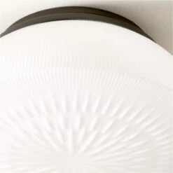 Dufrene Matte Black Flush Mount Light 6 Dufrene Matte Black Flush Mount Light -Cb2 Sales 2024 DufreneBlackFlushMountAVSHS23