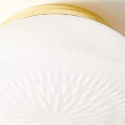 Dufrene Polished Brass Flush Mount Light -Cb2 Sales 2024 DufrenePldBrsFlushMountAVSHS23