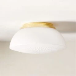 Dufrene Polished Brass Flush Mount Light