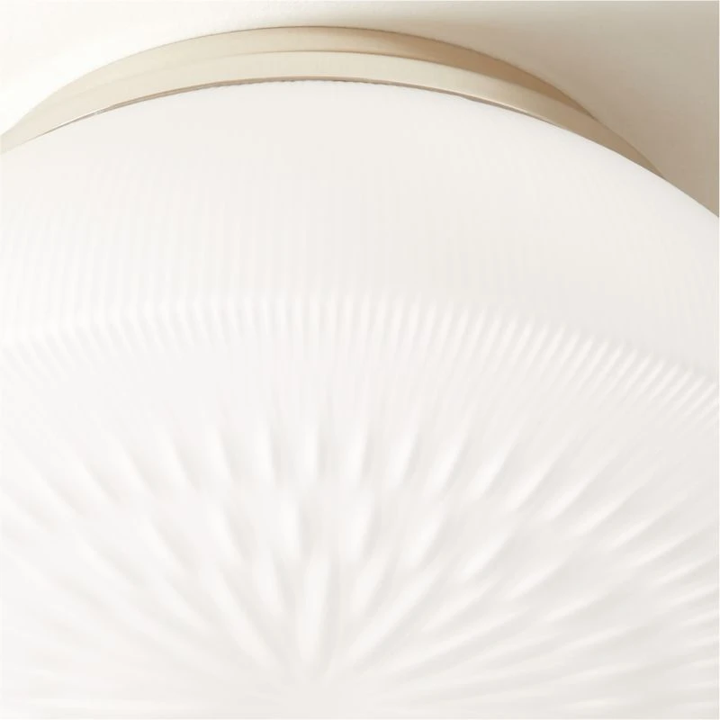 Dufrene Polished Nickel Flush Mount Light 3 Dufrene Polished Nickel Flush Mount Light - Image 3