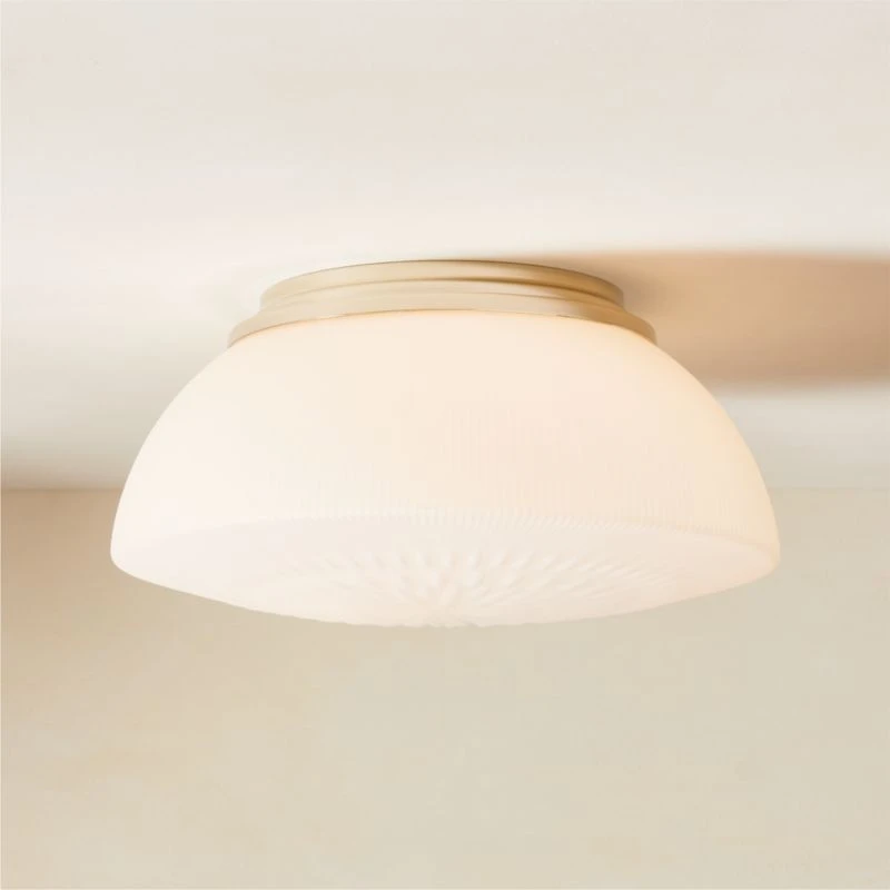 Dufrene Polished Nickel Flush Mount Light 2 Dufrene Polished Nickel Flush Mount Light - Image 2