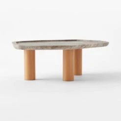El Verano Travertine Coffee Table -Cb2 Sales 2024 ElVeranoCoffeeTable3QSSS22