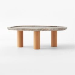 El Verano Travertine Coffee Table -Cb2 Sales 2024 ElVeranoCoffeeTableSOSSS22
