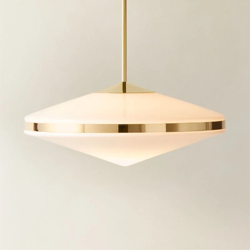 Elayna Polished Brass Pendant Light 2 Elayna Polished Brass Pendant Light - Image 2