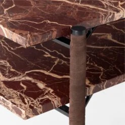 Ember Red Marble Console Table -Cb2 Sales 2024 EmberRdMrblConsoleTableAVSSF22