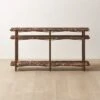 Ember Red Marble Console Table