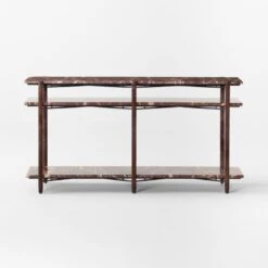 Ember Red Marble Console Table -Cb2 Sales 2024 EmberRdMrblConsoleTableSOSSF22