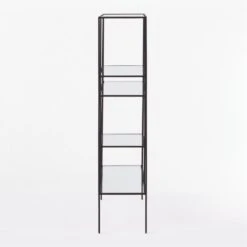 Euclidean Black Metal Etagere -Cb2 Sales 2024 EuclideanBlackEtagereSDSSS21