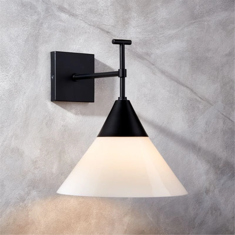 Exposior Indoor/Outdoor Black Wall Sconce Model 2027 2 Exposior Indoor/Outdoor Black Wall Sconce Model 2027 - Image 2