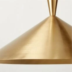 Exposior Polished Brass Pendant Light Model 018 16.75" -Cb2 Sales 2024 ExposiorBrsPendantMdl2011AVSHS22