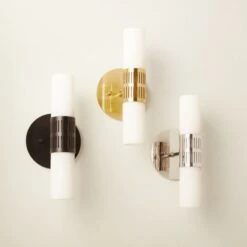 Figaro Polished Brass Wall Sconce 11 Figaro Polished Brass Wall Sconce -Cb2 Sales 2024 FigaroSconceGroupFHS22 1