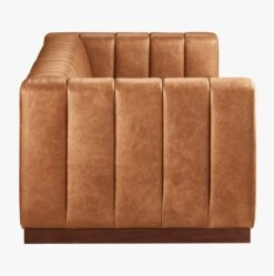 Forte 101" Extra-Large Channeled Saddle Leather Sofa -Cb2 Sales 2024 ForteLthrChnnldSfSaddleSDS18