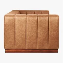 Forte 81" Channeled Saddle Leather Sofa 11 Forte 81" Channeled Saddle Leather Sofa -Cb2 Sales 2024 ForteSddlLthrChnnldSofaSDS19