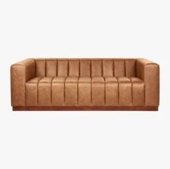 Forte 81" Channeled Saddle Leather Sofa 9 Forte 81" Channeled Saddle Leather Sofa -Cb2 Sales 2024 ForteSddlLthrChnnldSofaSOS19