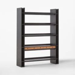 Genova Black Ebonized Oak Bookcase 17 Genova Black Ebonized Oak Bookcase -Cb2 Sales 2024 GenovaEbdOakPrstBkCs3QAVSSF22
