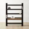 Genova Black Ebonized Oak Bookcase