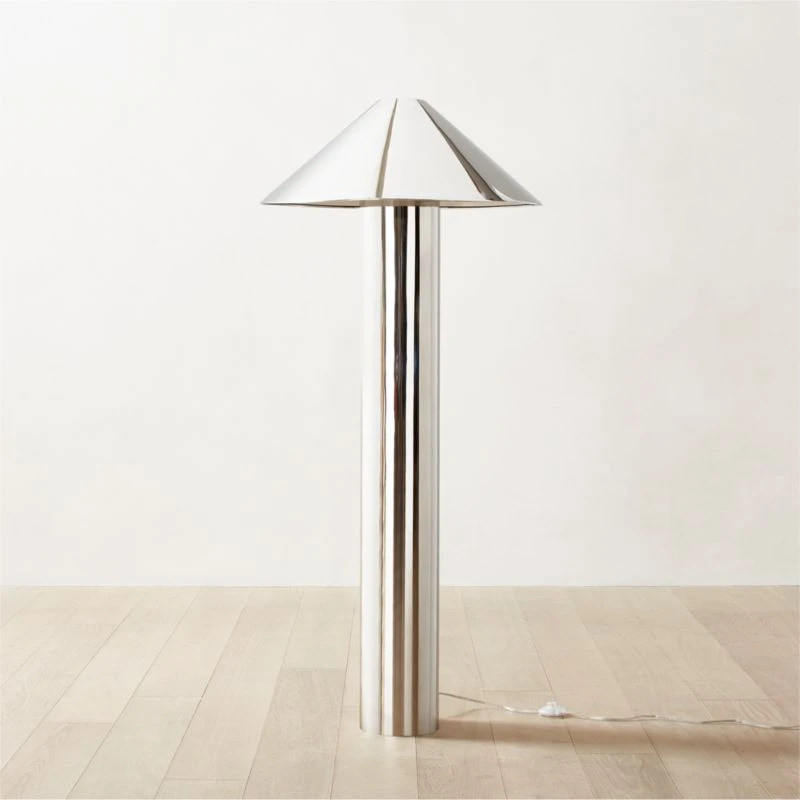 Gigi Polished Stainless Steel Floor Lamp 1 Gigi Polished Stainless Steel Floor Lamp