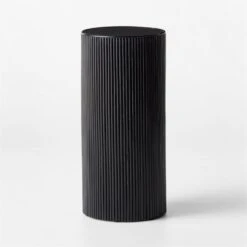 Giro Small Black Rattan Pedestal Table -Cb2 Sales 2024 GiroBlkRttnPdstlTableSmSOSSF22