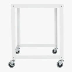 Go-Cart White Metal Desk On Wheels 10 Go-Cart White Metal Desk On Wheels -Cb2 Sales 2024 GoCartDeskWhiteSdS13