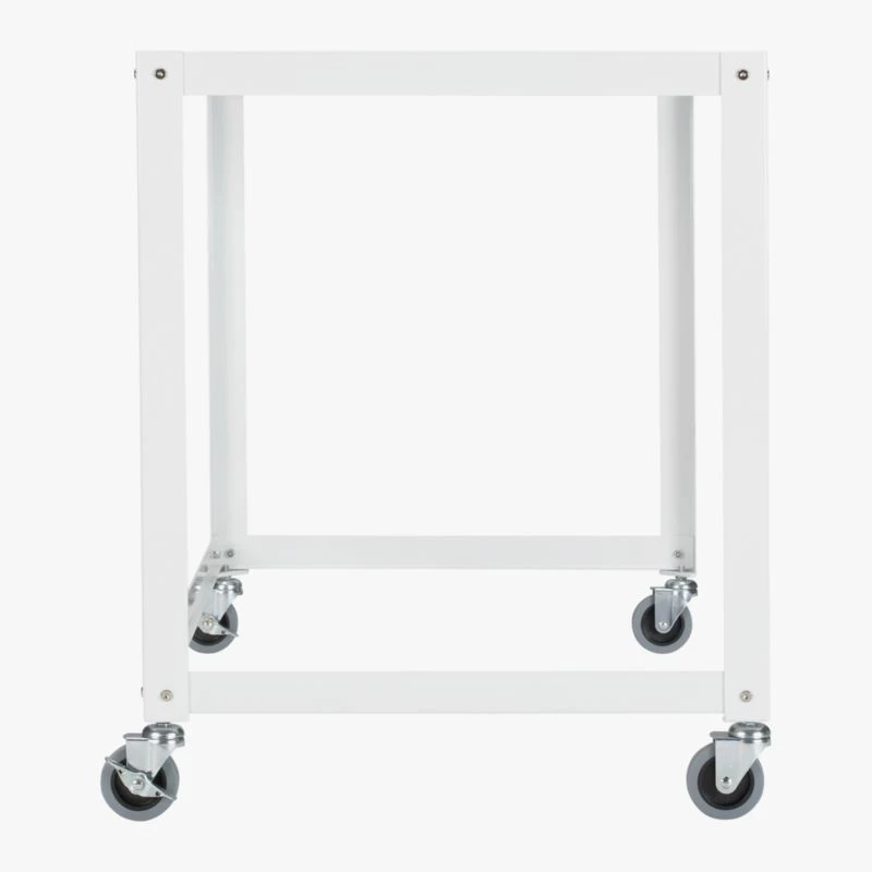 Go-Cart White Metal Desk On Wheels 5 Go-Cart White Metal Desk On Wheels - Image 5