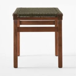 Large Green Leather Bench -Cb2 Sales 2024 GreenLthrWrppdBenchLrgSDSSF22