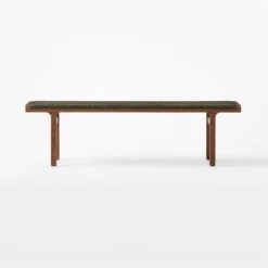 Large Green Leather Bench -Cb2 Sales 2024 GreenLthrWrppdBenchLrgSOSSF22