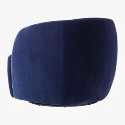Gwyneth Navy Velvet Swivel Chair Set Of 2 -Cb2 Sales 2024 GwynethNavyVelvetChair3QBF19