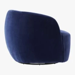 Gwyneth Navy Velvet Swivel Chair Set Of 2 -Cb2 Sales 2024 GwynethNavyVelvetChairSDF19