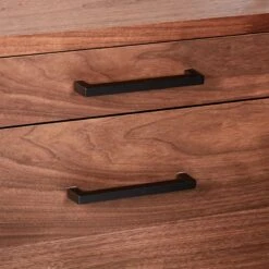 Helix 70" Walnut Bookcase With 2 Drawers -Cb2 Sales 2024 HelixShortShlf2DrwWalnutAVS20