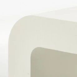 Horseshoe Ivory Lacquered Linen 60" Coffee Table 9 Horseshoe Ivory Lacquered Linen 60" Coffee Table -Cb2 Sales 2024 HorseshoeIvLqdLnRctCffTblAVF20