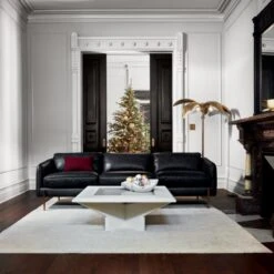 Palm Brass Finish Floor Lamp -Cb2 Sales 2024 HoxtonBlackLeatherSofaNV20 1x1