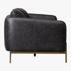 Hoxton Black Leather Sofa -Cb2 Sales 2024 HoxtonBlackLeatherSofaSDF18